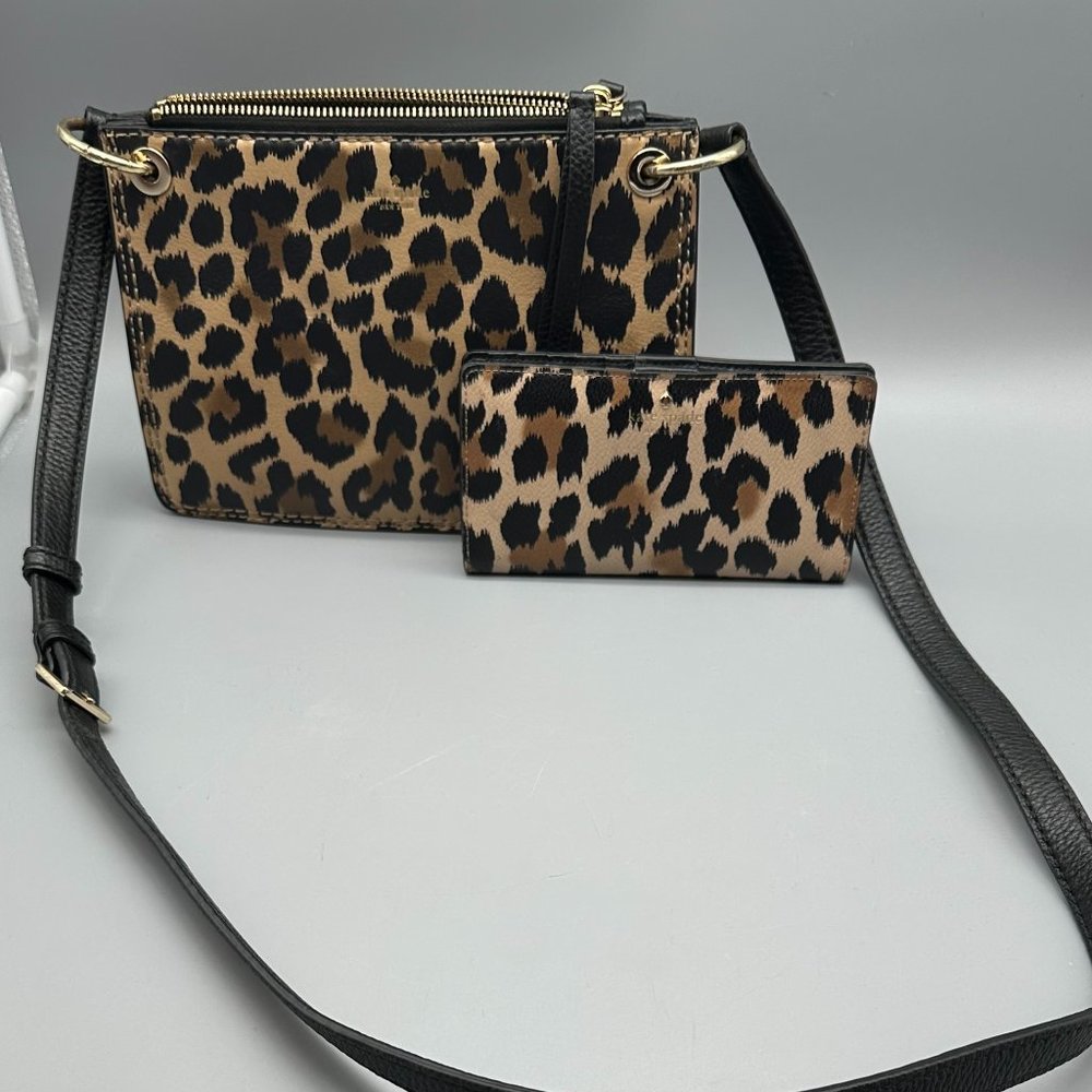 Kate Spade Leopard (983) Bag and Wallet  (D-17)